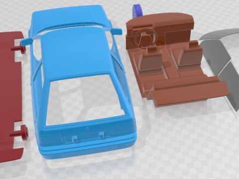 Mitsubishi Colt 1984 Printable Car 3Dプリントモデル