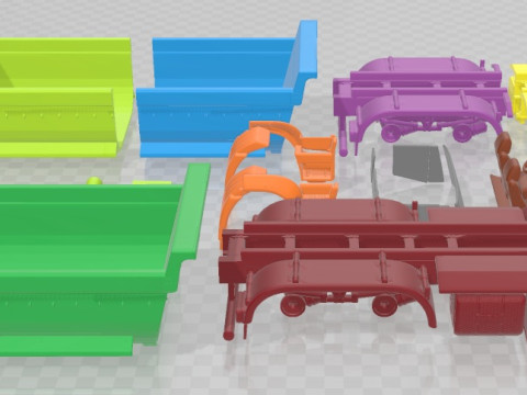Iveco Stralis X WAY Tipper 2017 Printable Truck Model Cetak 3D