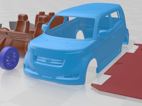 Toyota BB 2005 Printable Car Modelo de Impressão 3D