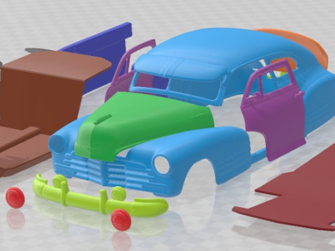 Chevrolet Fleetline Aerosedan 1948 Printable Car Modelo de Impressão 3D