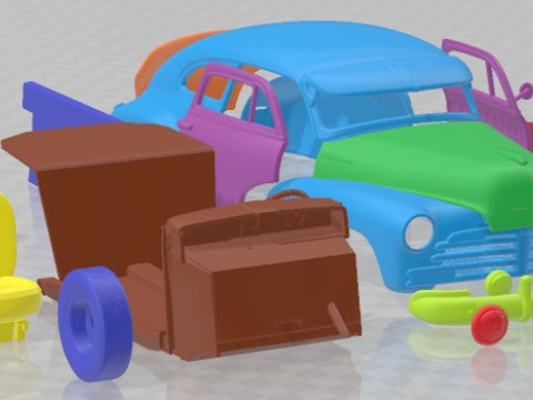 Chevrolet Fleetline Aerosedan 1948 Printable Car 3D प्रिंट मॉडल