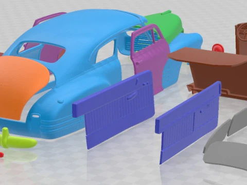 Chevrolet Fleetline Aerosedan 1948 Printable Car 3D Print Model