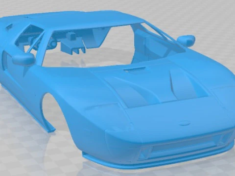 GT 40 2005 Printable Body Car 3D Print Model