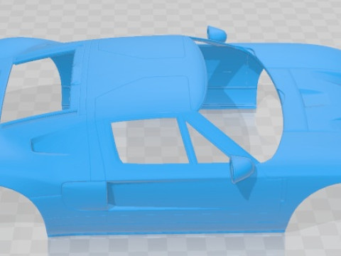 GT 40 2005 Printable Body Car 3D 프린트 모델