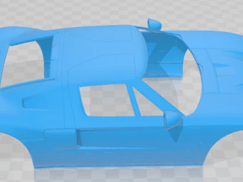 GT 40 2005 Printable Body Car 3D Print Model
