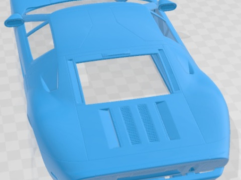 GT 40 2005 Printable Body Car 3D 프린트 모델