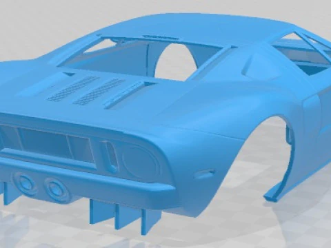 GT 40 2005 Printable Body Car 3D Print Model