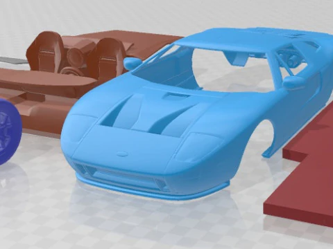 GT 40 2005 Printable Car 3D Print Model
