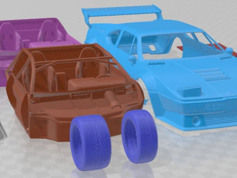 M1 Procar Race Printable Car 3D Print Model