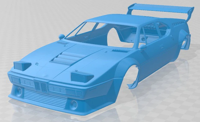 M1 Procar Race Printable Body Car 3D Print Model .c4d .max .obj .3ds .fbx .stl .blend 