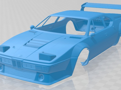 M1 Procar Race Printable Body Car Modelo de Impressão 3D