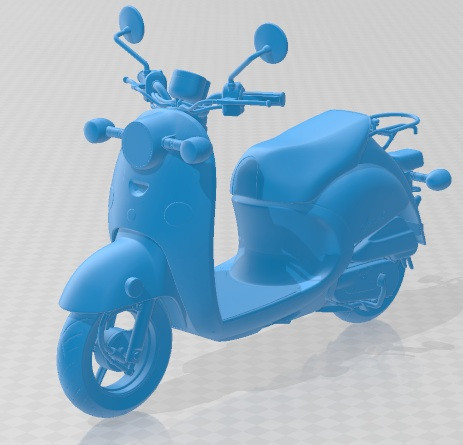 Yamaha Vino Classic 2014 Printable Motorbike 3D प्रिंट मॉडल .c4d .max .obj .3ds .fbx .stl .blend