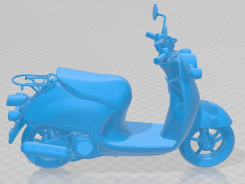 Yamaha Vino Classic 2014 Printable Motorbike 3D प्रिंट मॉडल