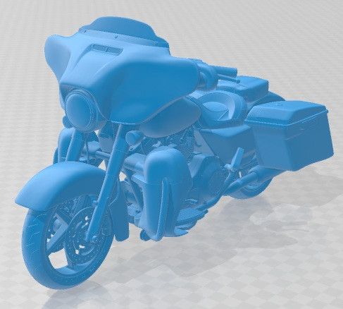 Harley Davidson Street Glide 2015 Printable Motorbike 3D-Druckmodell .c4d .max .obj .3ds .fbx .stl .blend