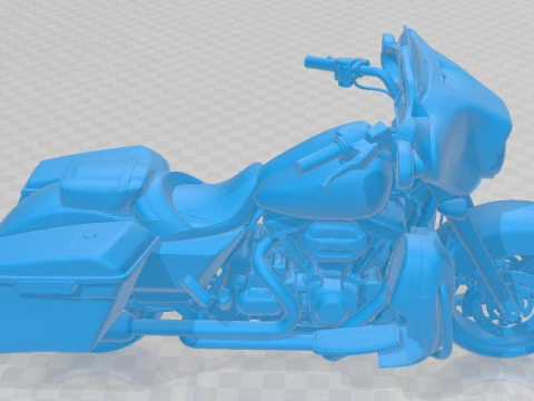 Harley Davidson Street Glide 2015 Printable Motorbike 3D Print Model