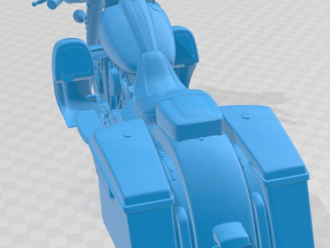 Harley Davidson Street Glide 2015 Printable Motorbike 3D-Druckmodell