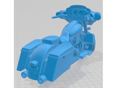 Harley Davidson Street Glide 2015 Printable Motorbike 3D-Druckmodell