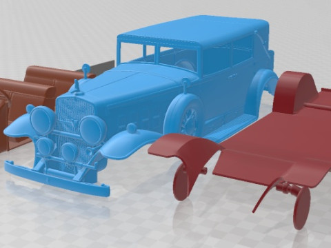 Cadillac V16 Sixteen 1930 Fleetwood Imperial Printable Car 3D Принт Модель
