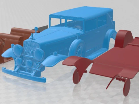 Cadillac V16 Sixteen 1930 Fleetwood Imperial для друку 3D Принт Модель