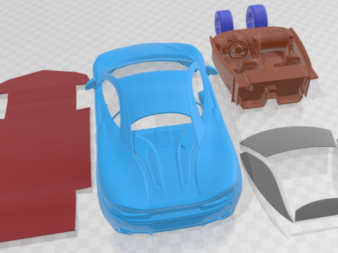 McLaren 540C Coupe 2016 Printable Car 3D Baskı Modeli