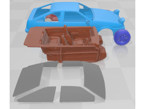 Toyota Sprinter Trueno GT Apex AE86 Printable Car Modello di stampa 3D