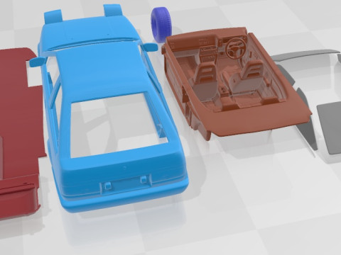 Toyota Sprinter Trueno GT Apex AE86 Printable Car Modello di stampa 3D