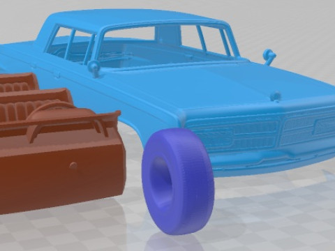 Chrysler Imperial Crown 1965 Printable Car 3D Print Model