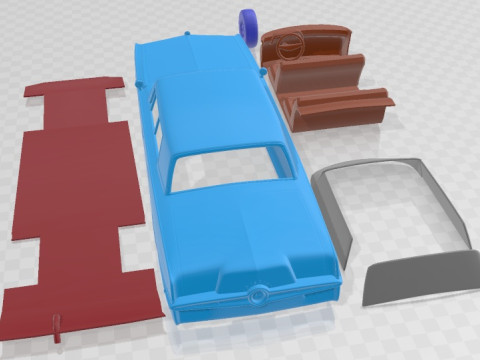 Chrysler Imperial Crown 1965 Printable Car 3D Print Model
