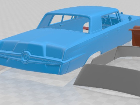 Chrysler Imperial Crown 1965 Printable Car 3D Print Model