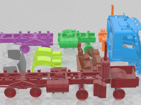Renault K 430 Printable Truck Modèles 3D en vedette