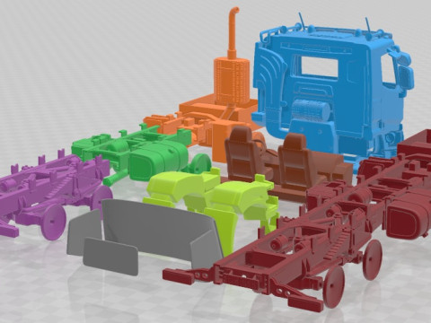 Renault K 430 Printable Truck Modèles 3D en vedette