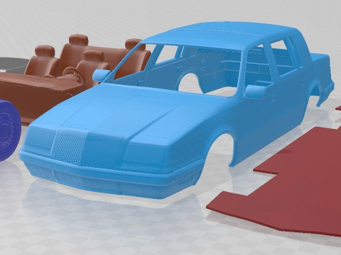Chrysler Imperial 1989 Printable Car 3D Print Model