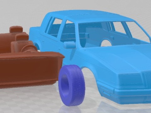 Chrysler Imperial 1989 Printable Car Model do druku 3D