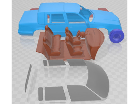 Chrysler Imperial 1989 Printable Car Model do druku 3D