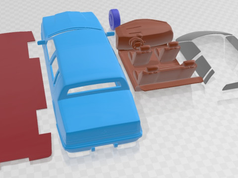 Chrysler Imperial 1989 Printable Car Model do druku 3D