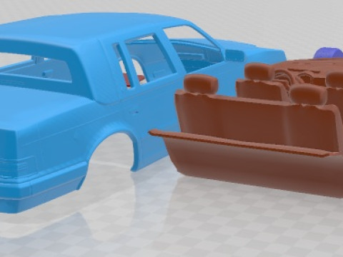 Chrysler Imperial 1989 Printable Car Model do druku 3D