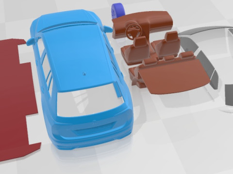 Volkswagen Tiguan 2021 Printable Car 3D Druckmodell