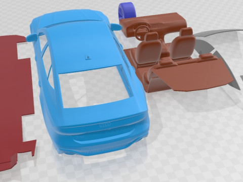 Audi R7 Sportback 2020 Printable Car Model do druku 3D
