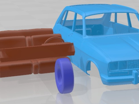 Renault 16 TX Printable Car Model do druku 3D