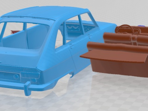 Renault 16 TX Printable Car Model do druku 3D