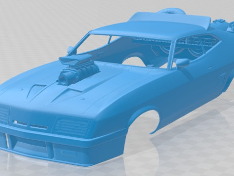 Falcon 1973 Mad Max Interceptor Printable Body Car 3Dプリントモデル