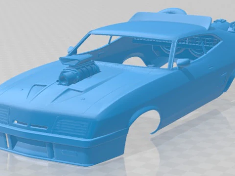 Распечатанный кузов Falcon 1973 Mad Max Interceptor 3D Принт Модель