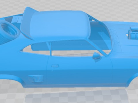 Falcon 1973 Mad Max Interceptor Printable Body Car Modelo de impresión 3D