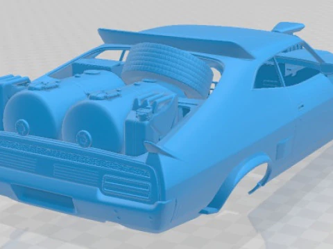 Falcon 1973 Mad Max Interceptor Printable Body Car 3D Print Model