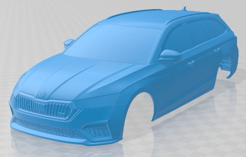 Skoda Octavia RS IV Combi 2020 Printable Body Car 3D Принт Модель .c4d .max .obj .3ds .fbx .stl .blend