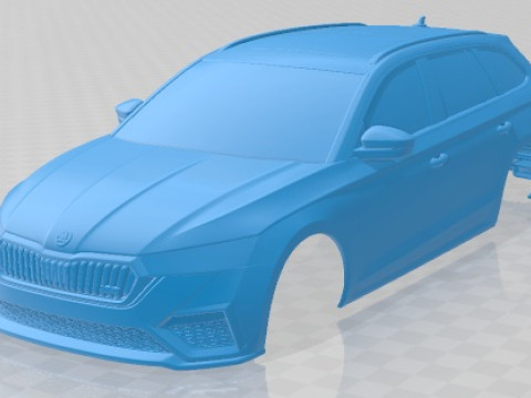 Skoda Octavia RS IV Combi 2020 Printable Body Car 3D Print Model