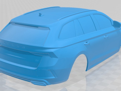 Skoda Octavia RS IV Combi 2020 Printable Body Car 3D Принт Модель
