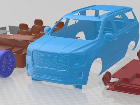 GMC Yukon Denali 2021 Printable Car 3D Print Model