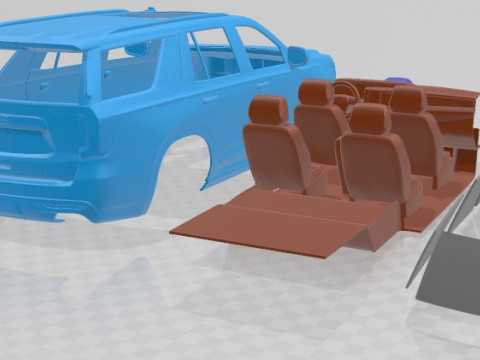GMC Yukon Denali 2021 Printable Car Model Cetak 3D