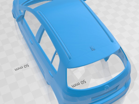 Volkswagen Golf Plus 2011 Printable Body Car Model Cetak 3D